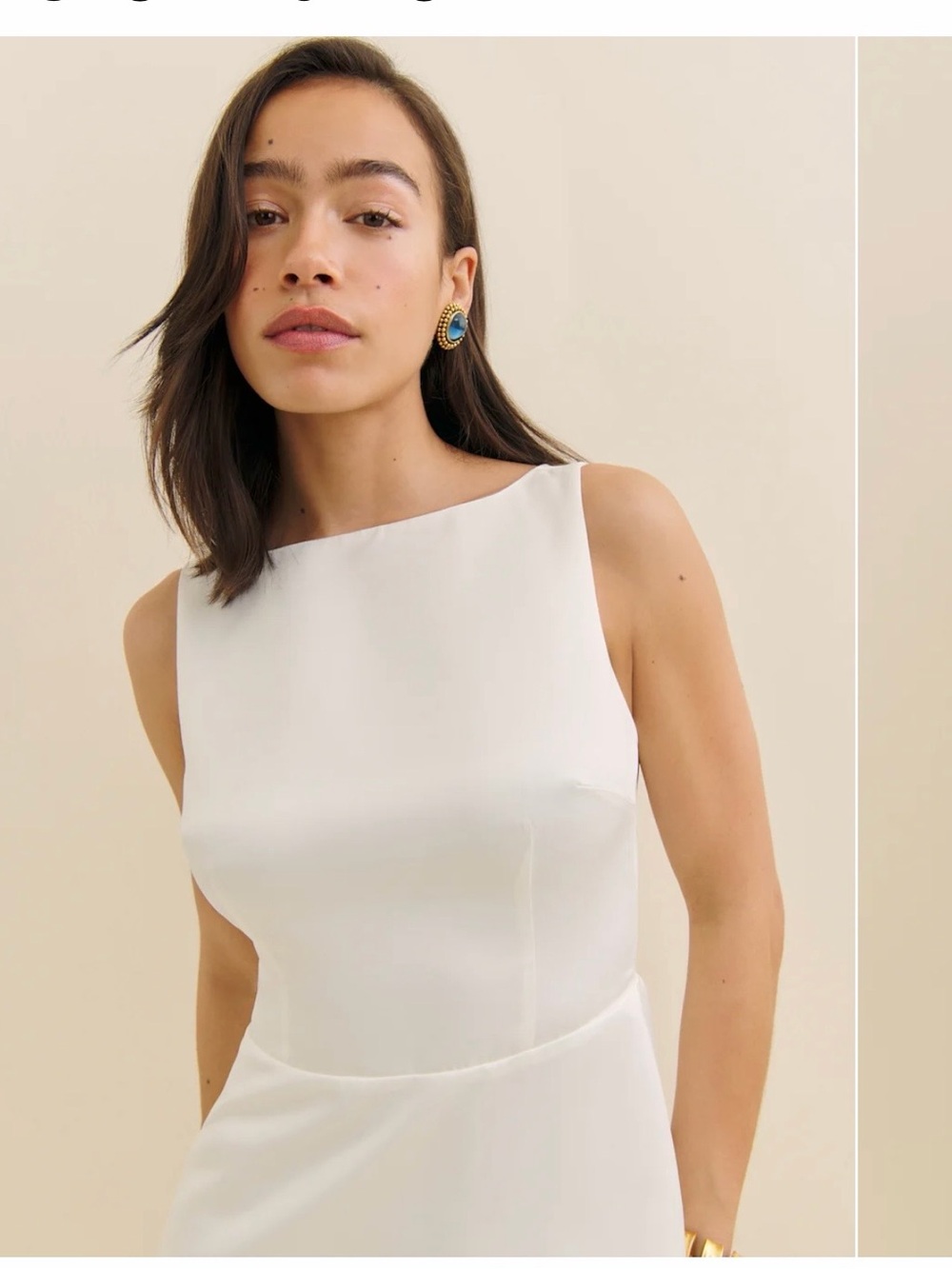 Reformation White Zenni dress Size 2 - Picture 2 of 9